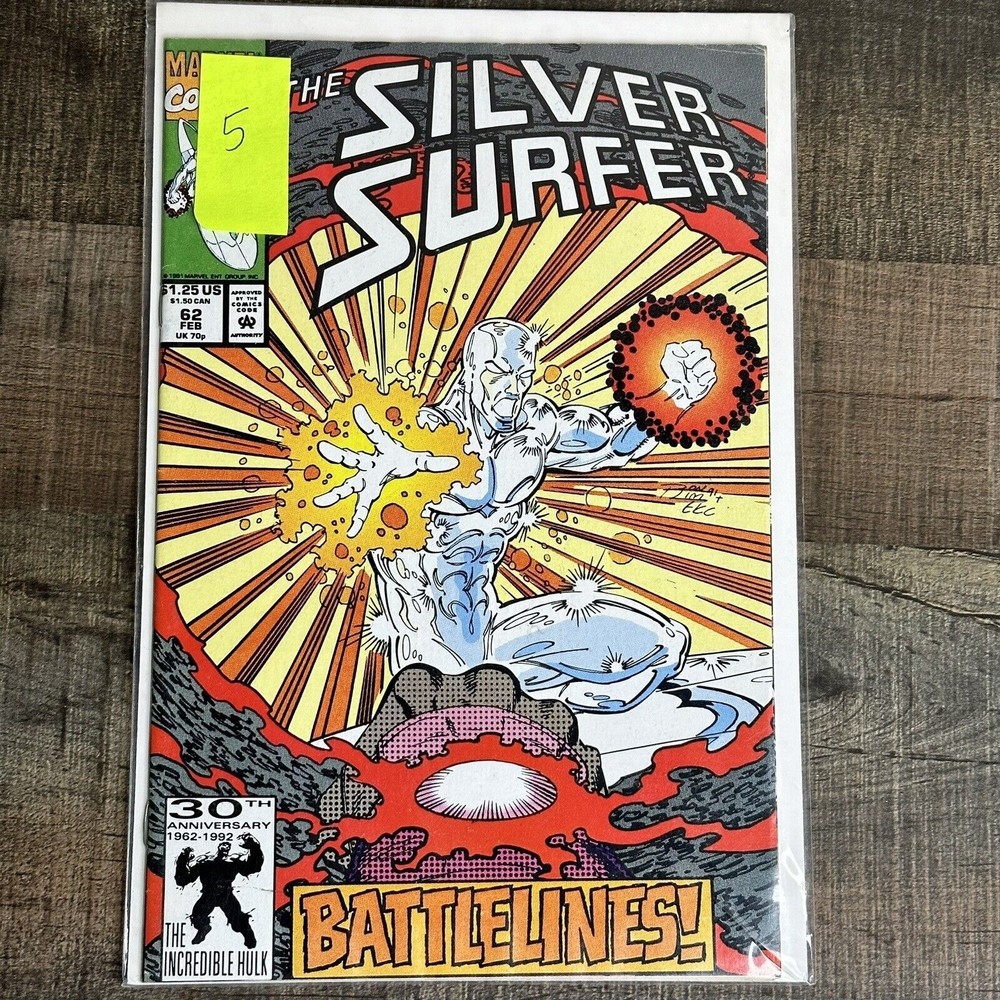 Marvel Comics The Silver Surfer Battlelines #62 (1991) FN - Picture 6 of 6